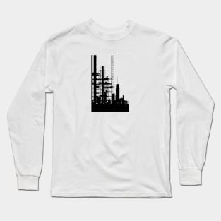 Bauhaus Construction Site Black Long Sleeve T-Shirt